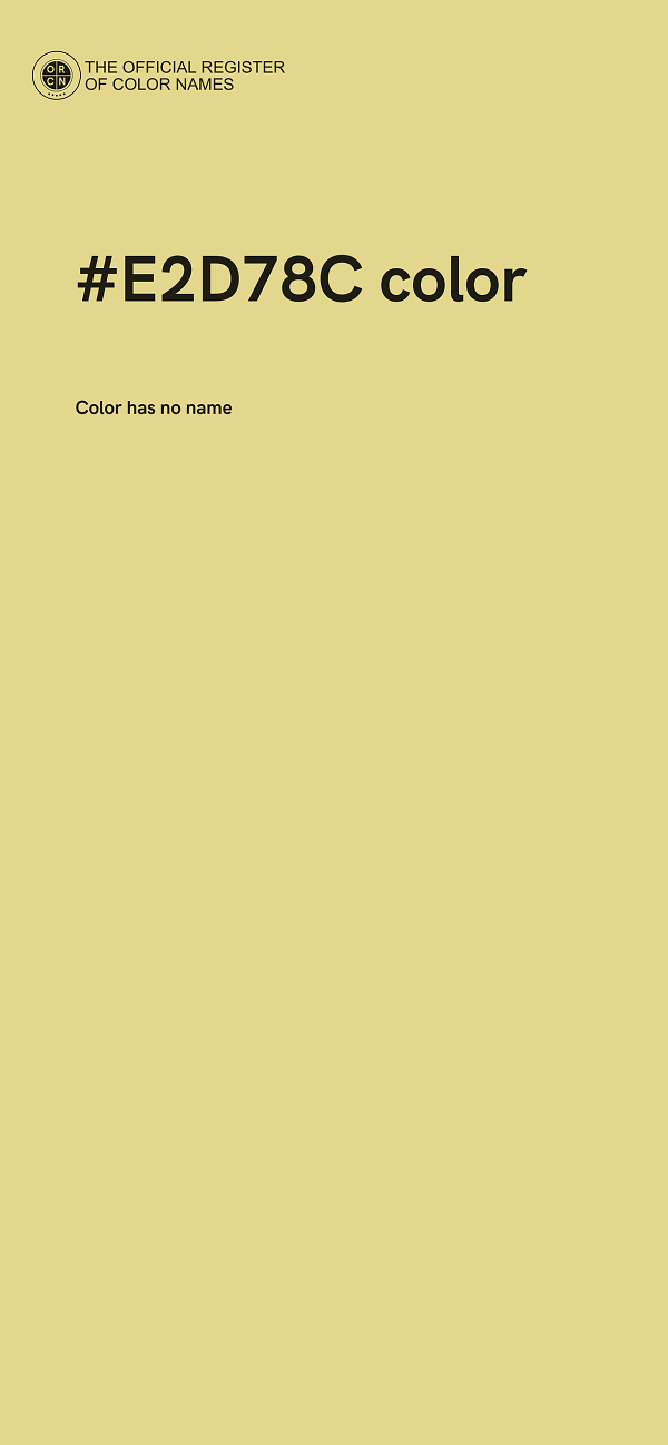 #E2D78C color image