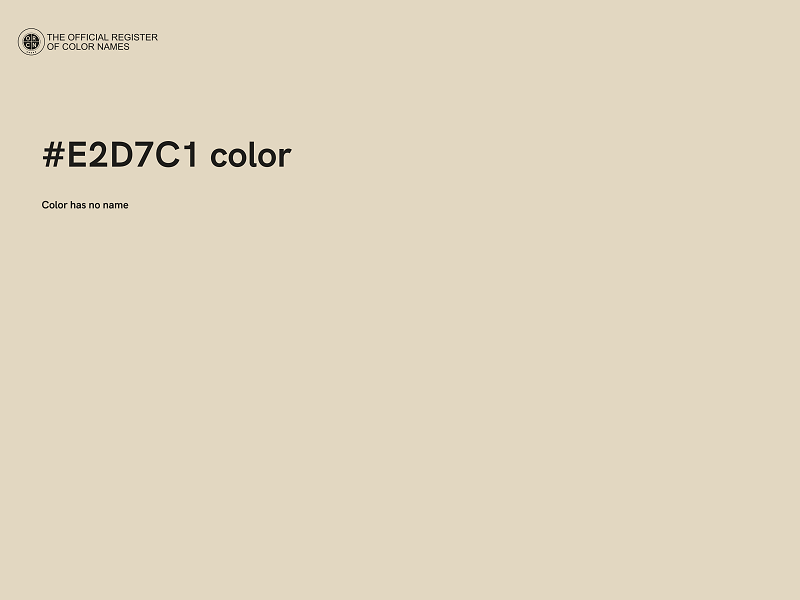 #E2D7C1 color image