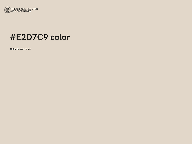 #E2D7C9 color image