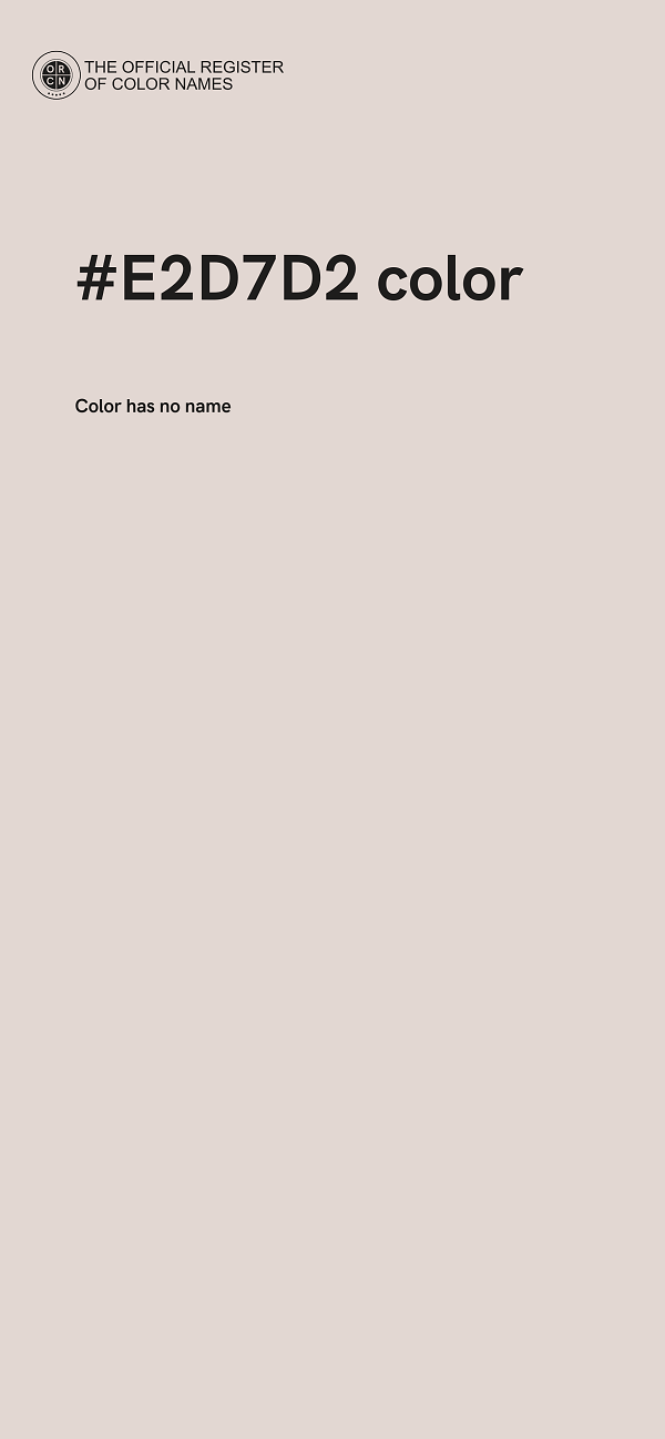 #E2D7D2 color image