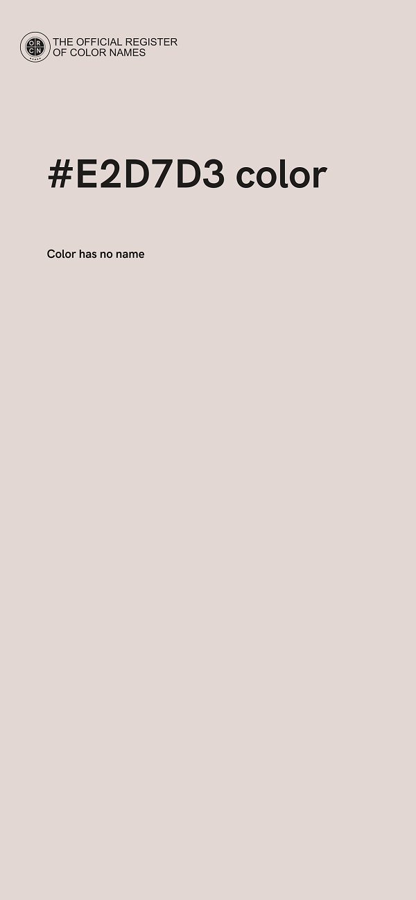 #E2D7D3 color image
