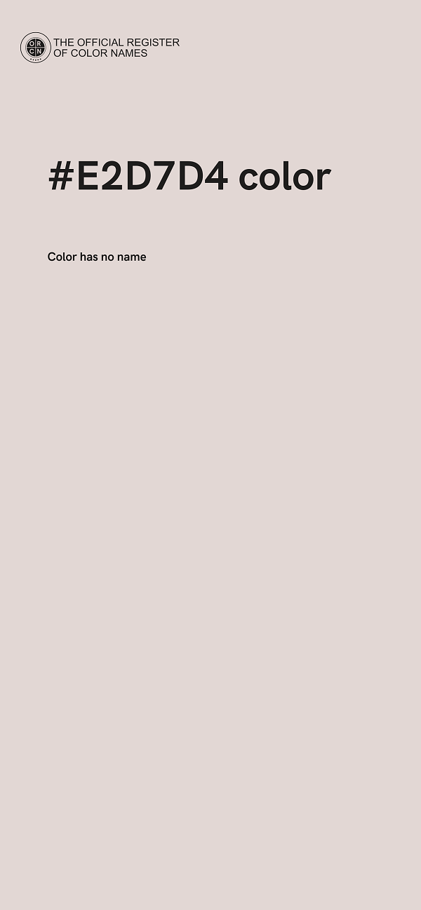 #E2D7D4 color image
