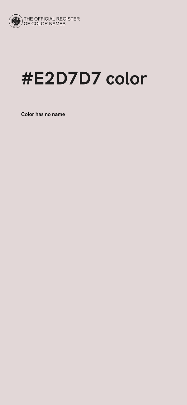 #E2D7D7 color image
