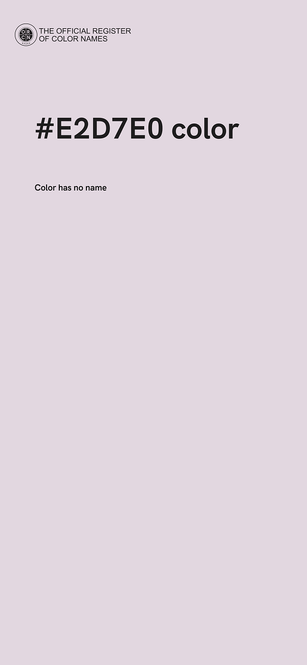 #E2D7E0 color image