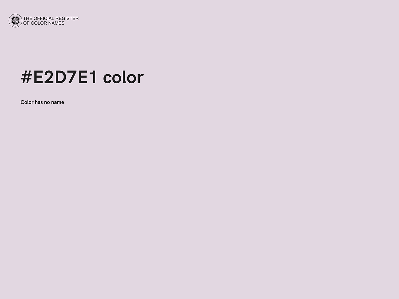 #E2D7E1 color image