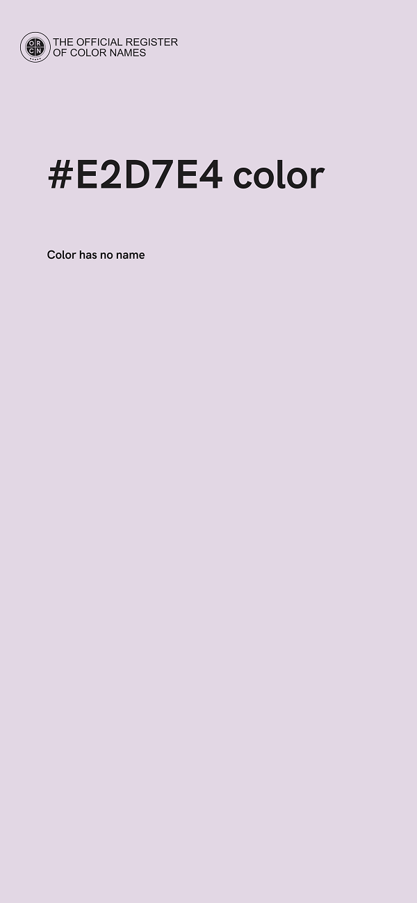 #E2D7E4 color image