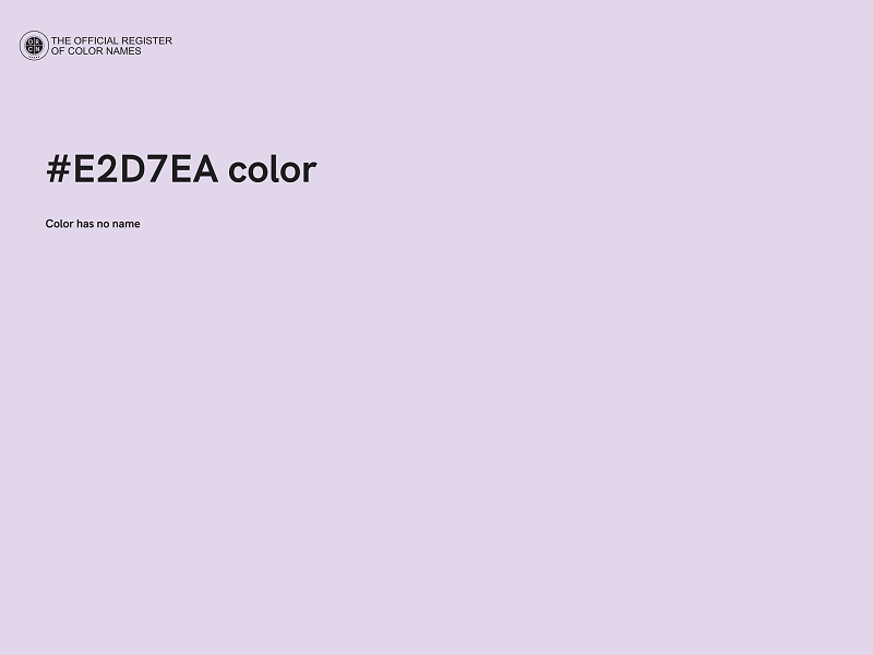 #E2D7EA color image