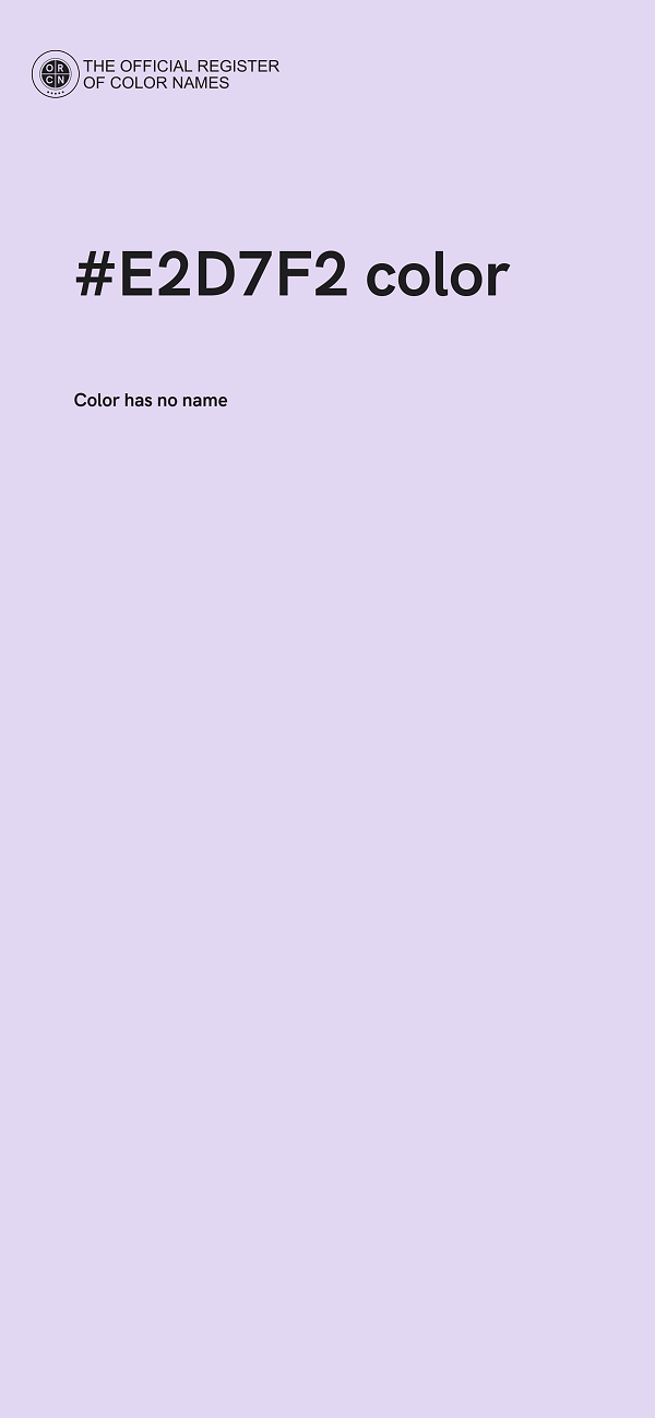 #E2D7F2 color image