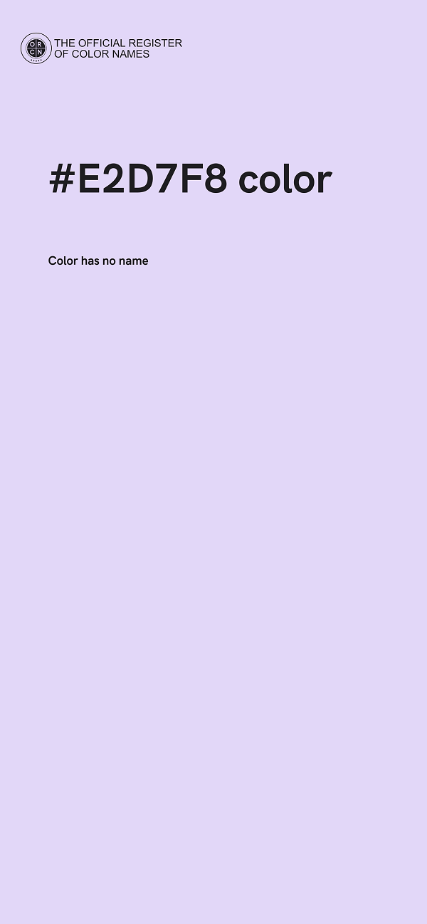 #E2D7F8 color image