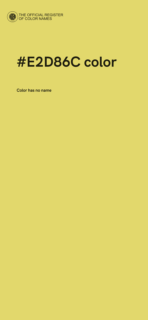 #E2D86C color image