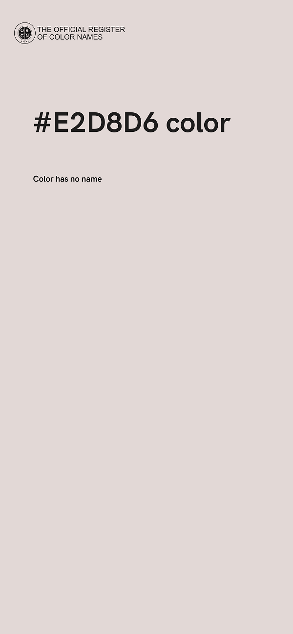 #E2D8D6 color image