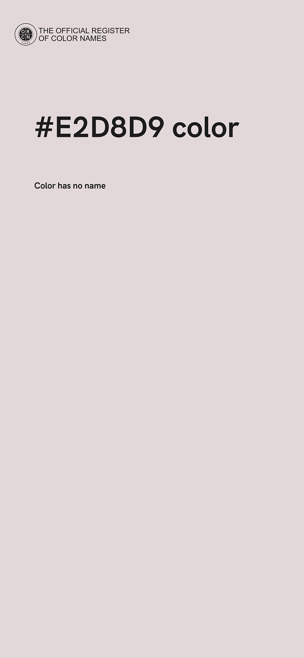 #E2D8D9 color image