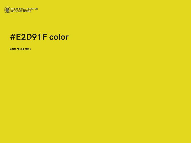 #E2D91F color image