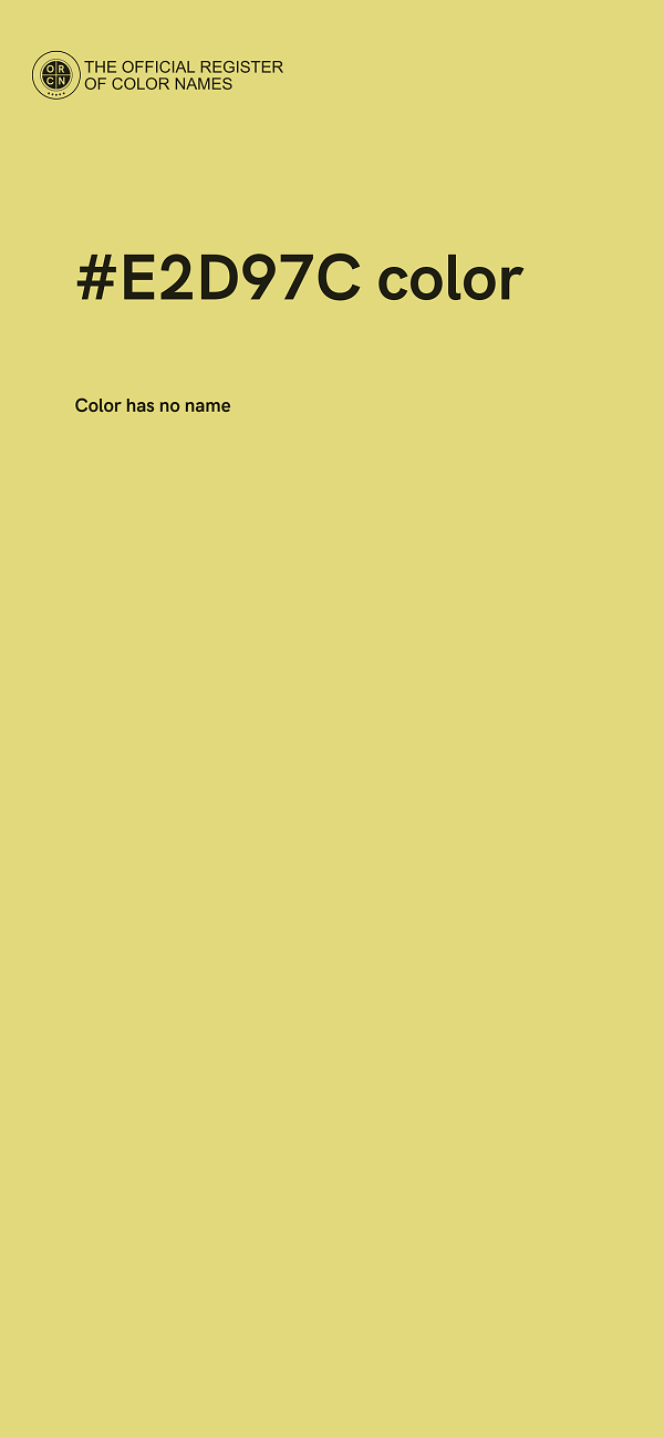 #E2D97C color image