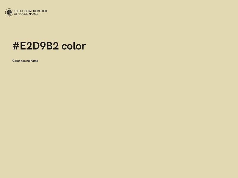 #E2D9B2 color image