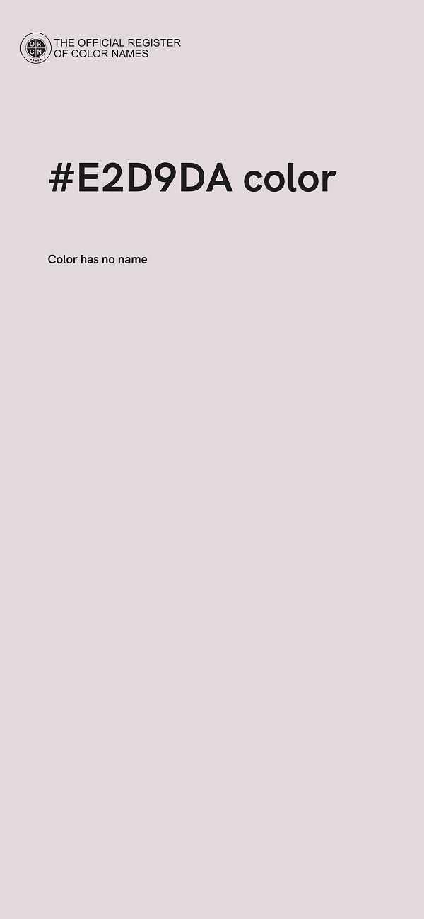 #E2D9DA color image