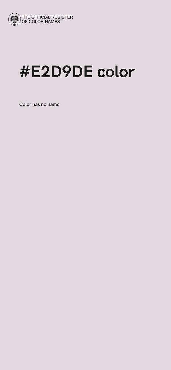 #E2D9DE color image