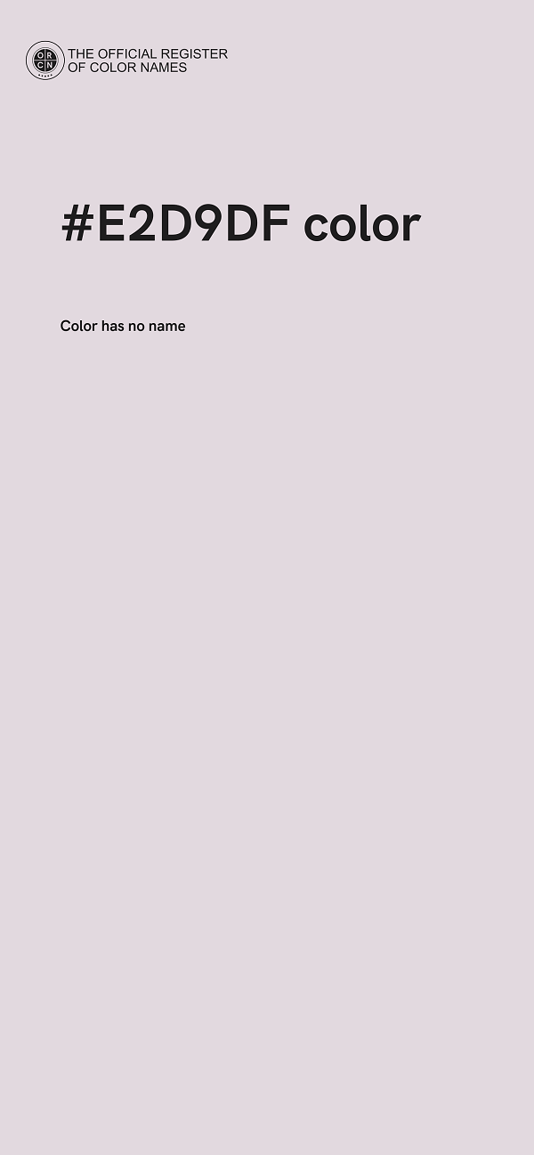 #E2D9DF color image