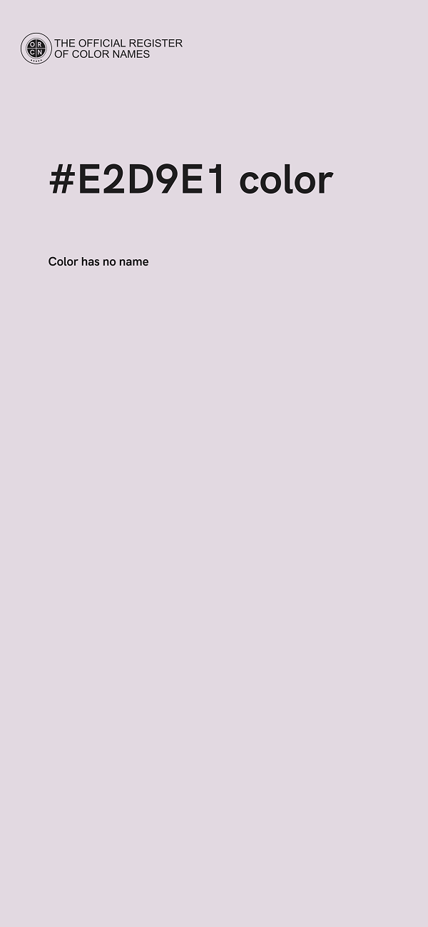 #E2D9E1 color image