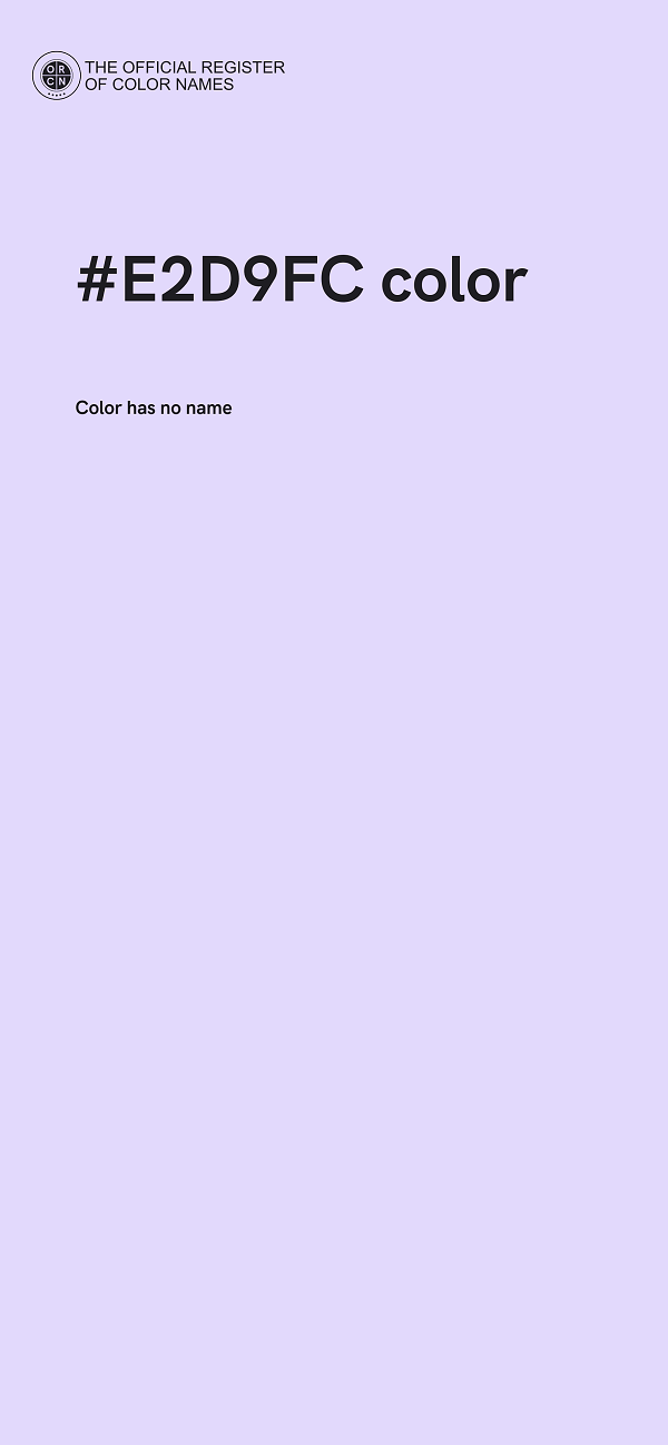 #E2D9FC color image