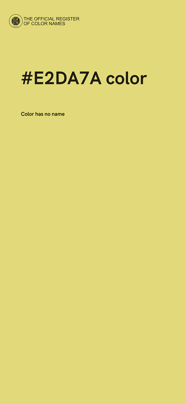 #E2DA7A color image