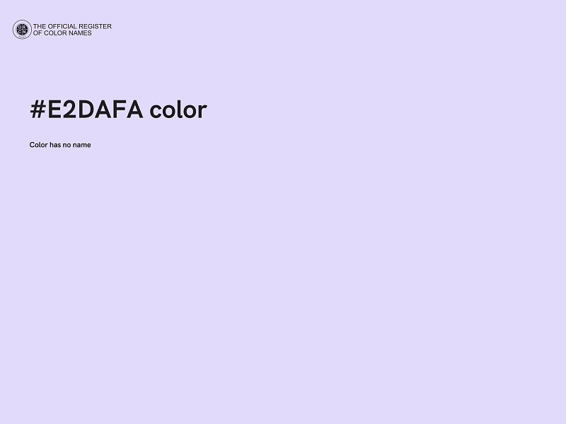 #E2DAFA color image