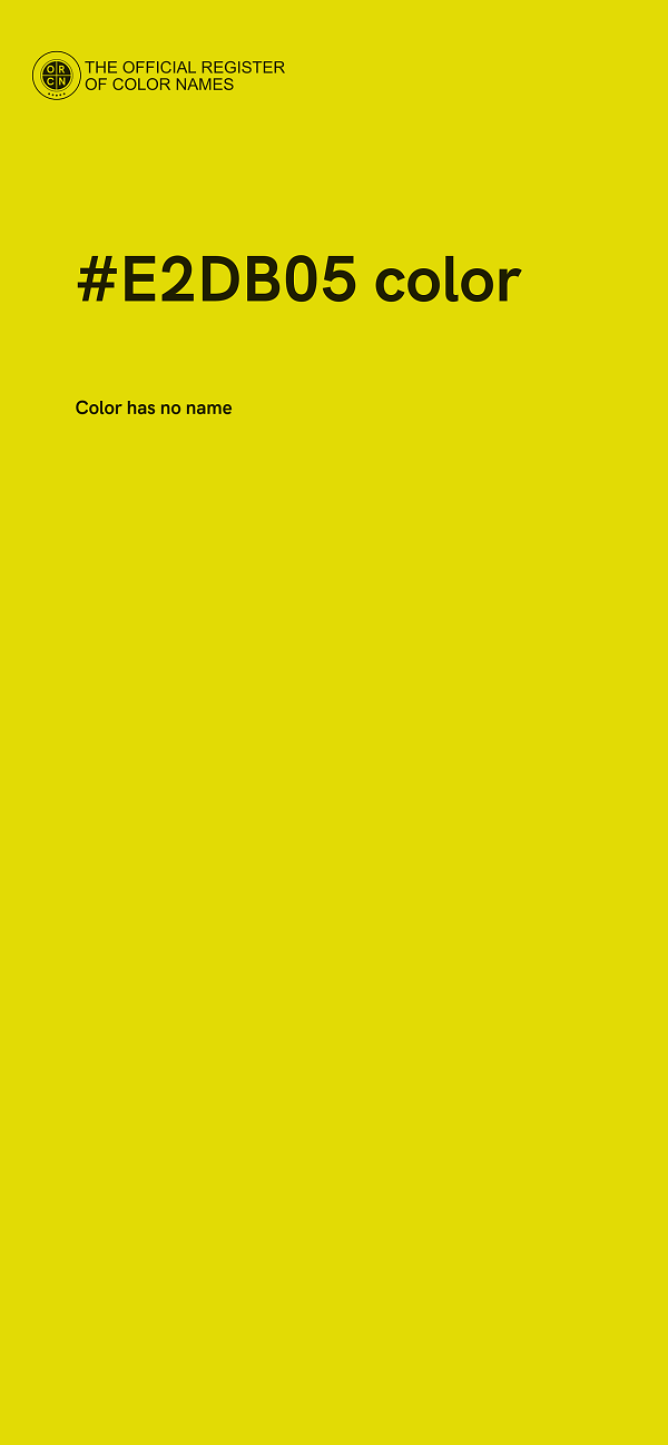 #E2DB05 color image