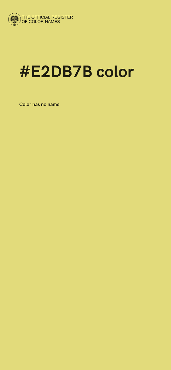 #E2DB7B color image