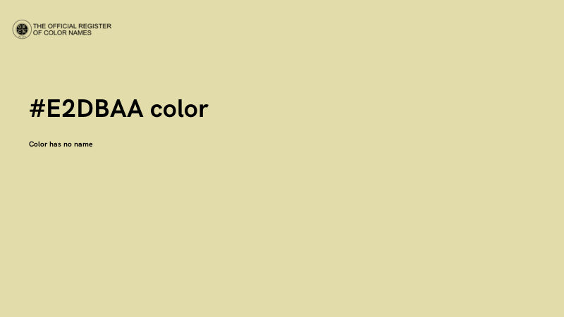 #E2DBAA color image