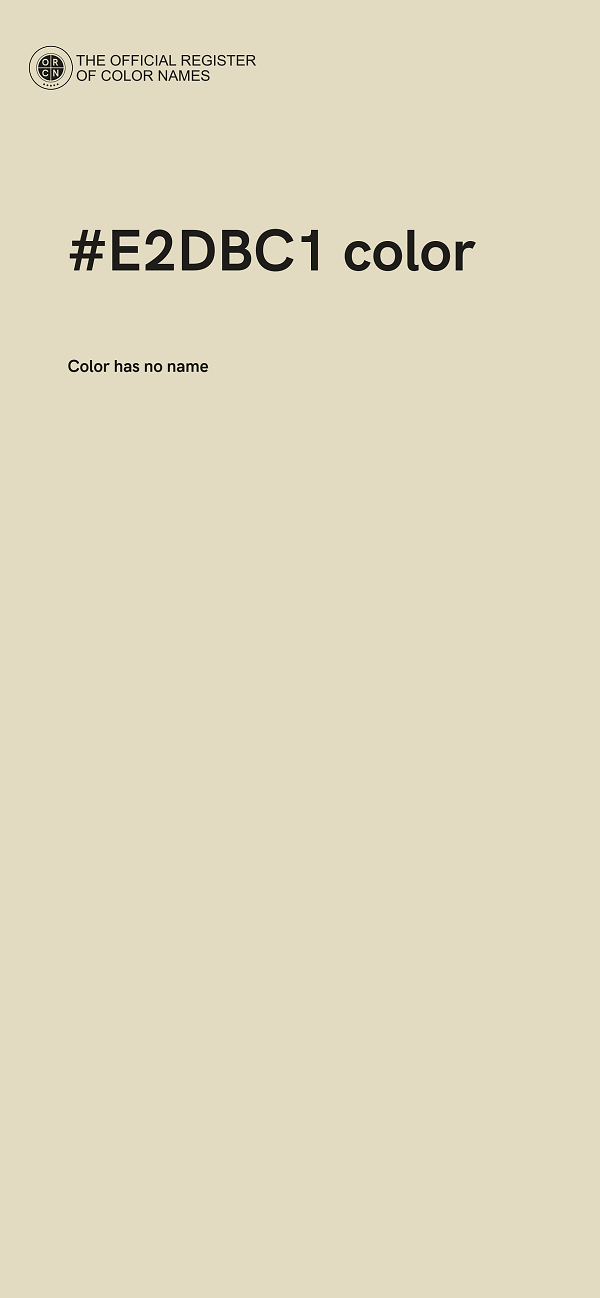 #E2DBC1 color image