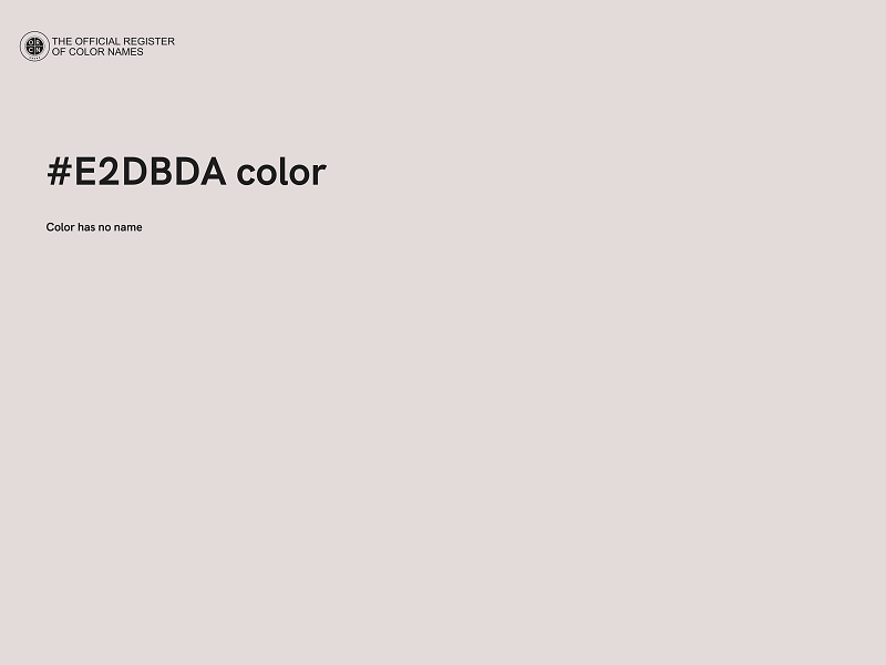 #E2DBDA color image