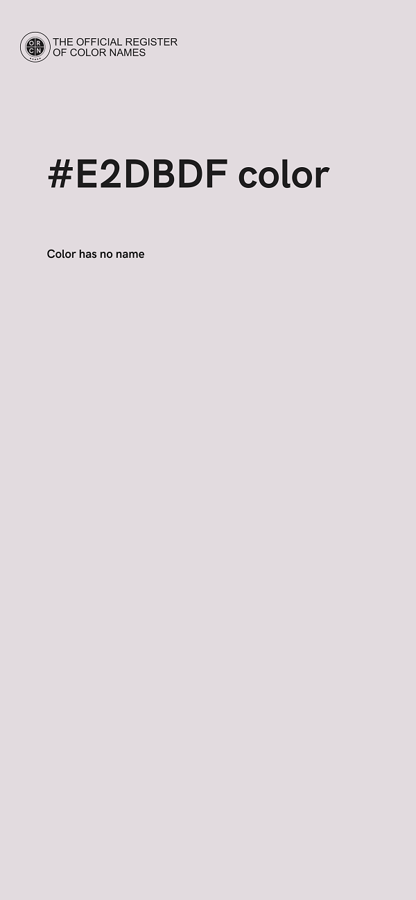 #E2DBDF color image