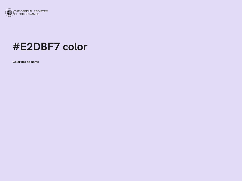 #E2DBF7 color image