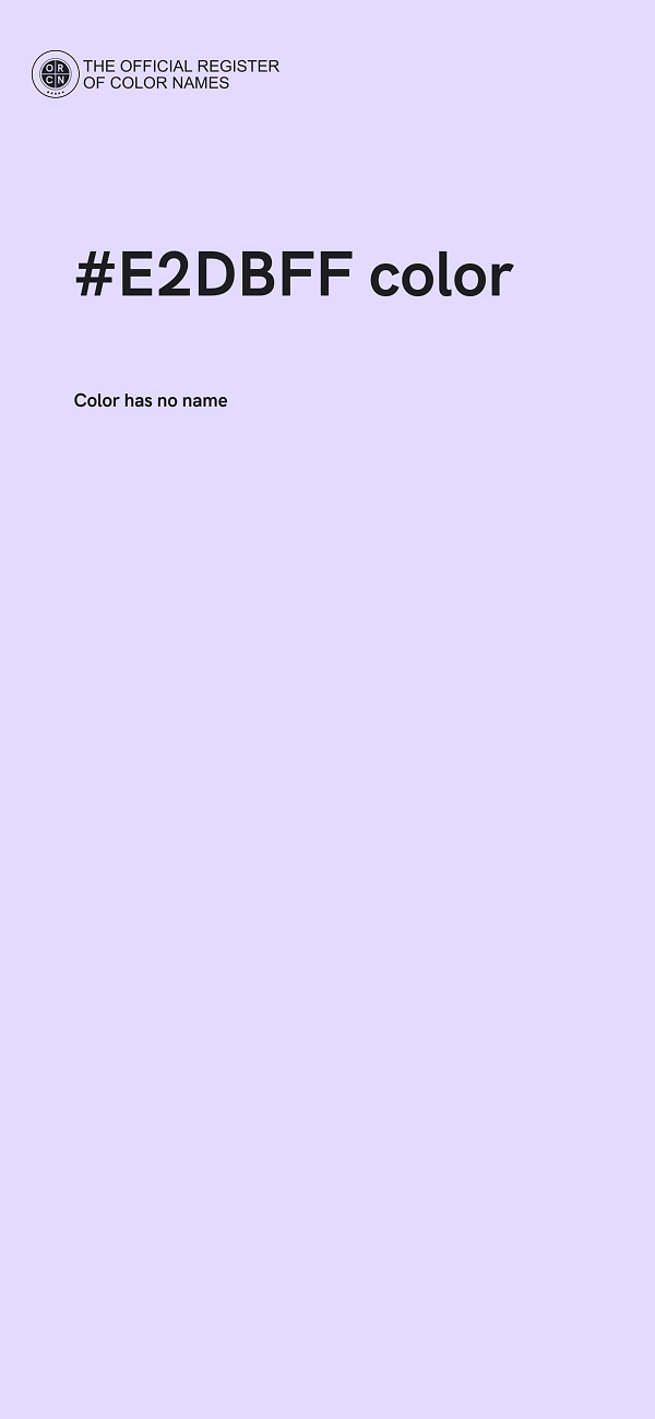 #E2DBFF color image