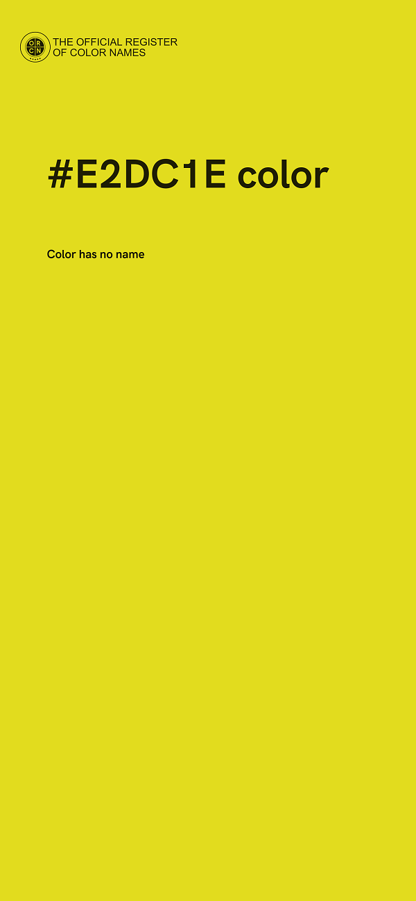 #E2DC1E color image