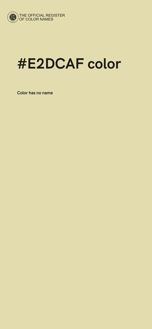#E2DCAF color image