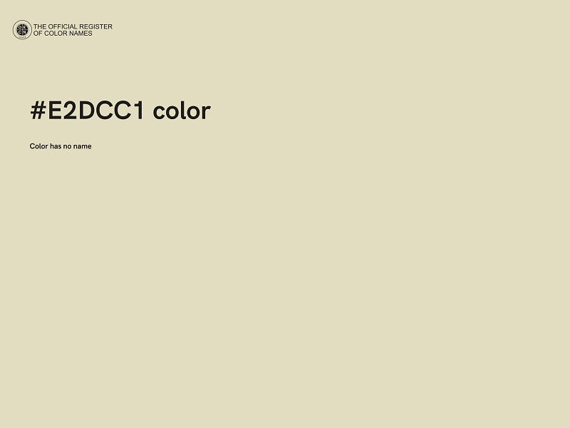 #E2DCC1 color image