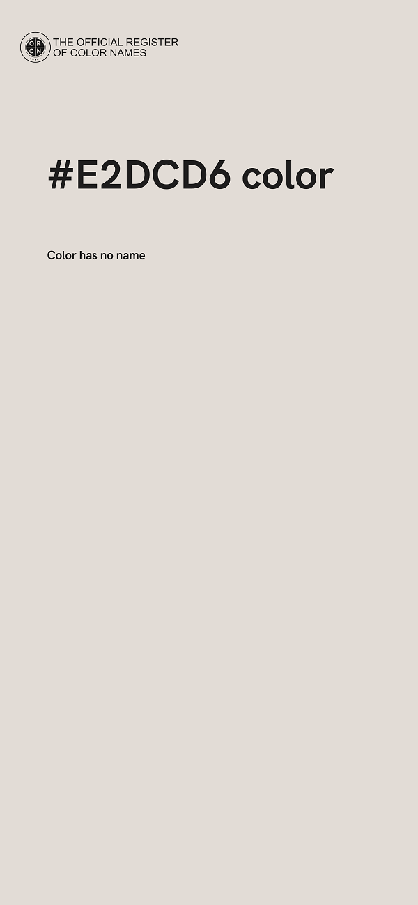 #E2DCD6 color image