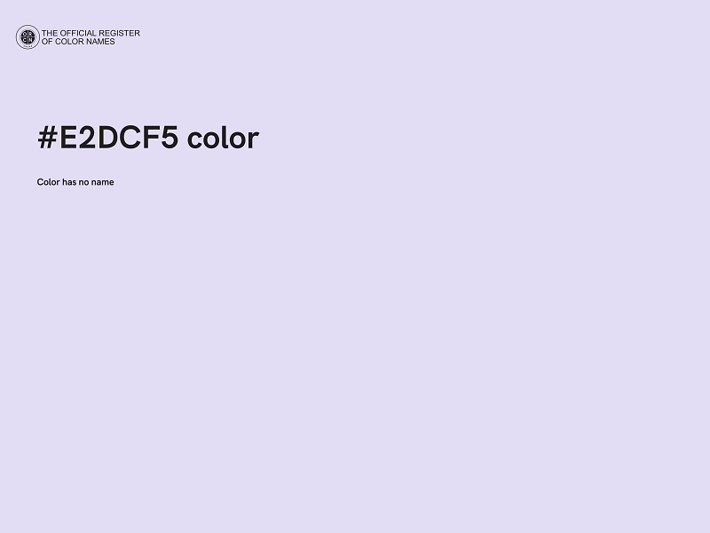 #E2DCF5 color image