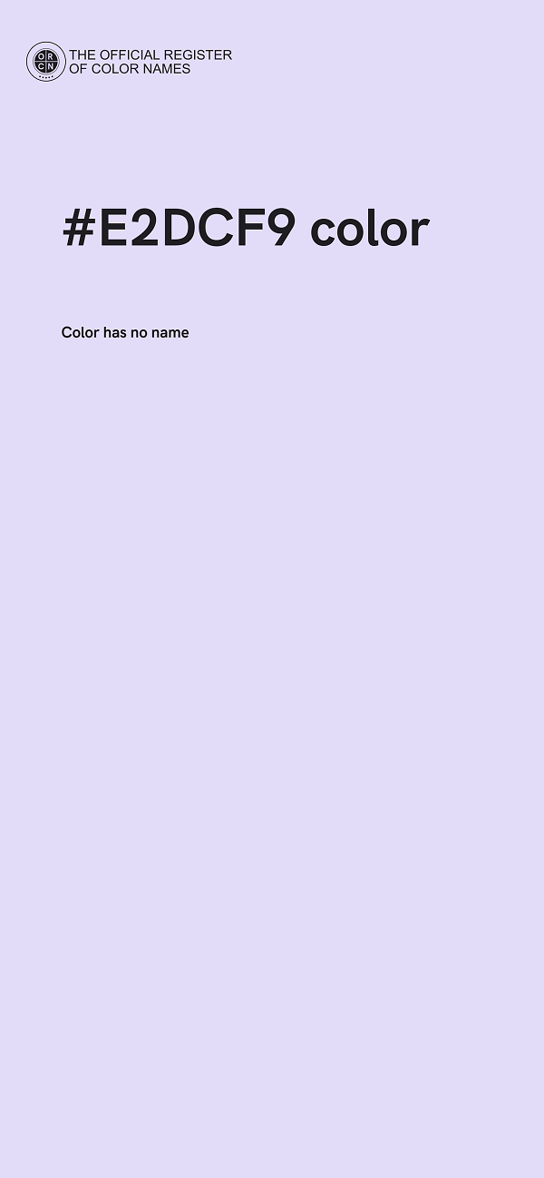#E2DCF9 color image