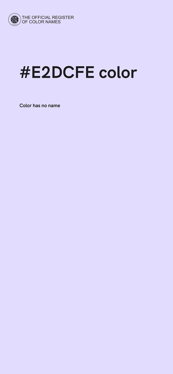 #E2DCFE color image