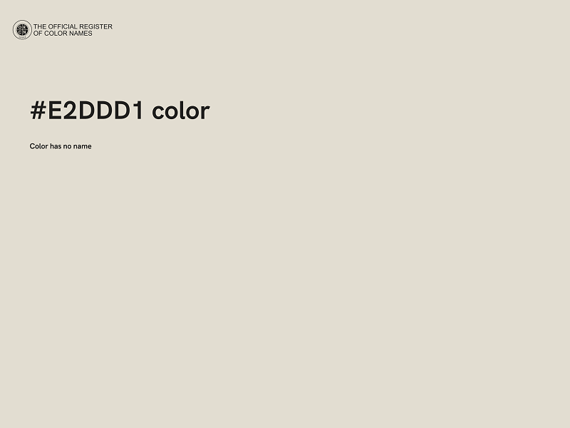 #E2DDD1 color image