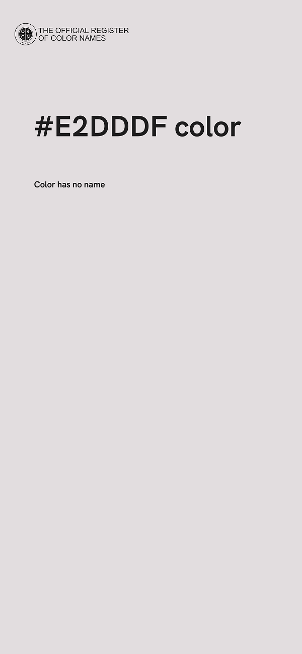#E2DDDF color image