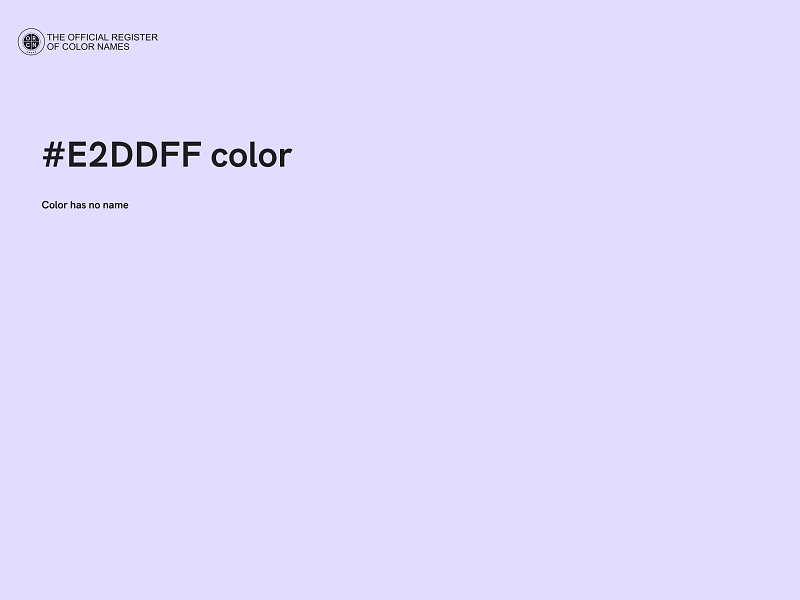 #E2DDFF color image