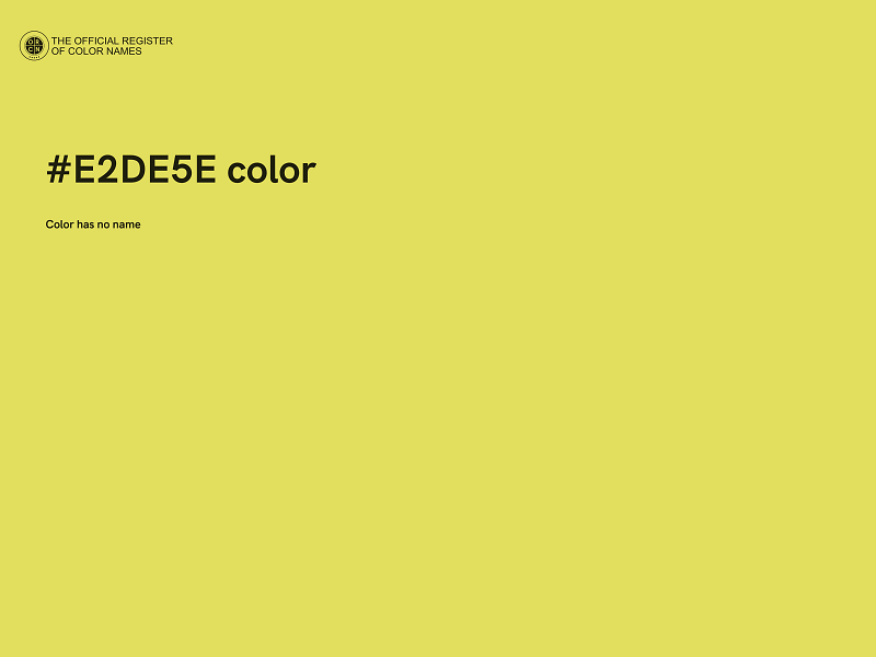 #E2DE5E color image