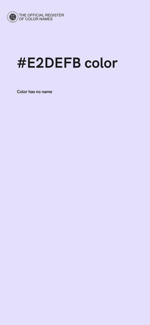 #E2DEFB color image