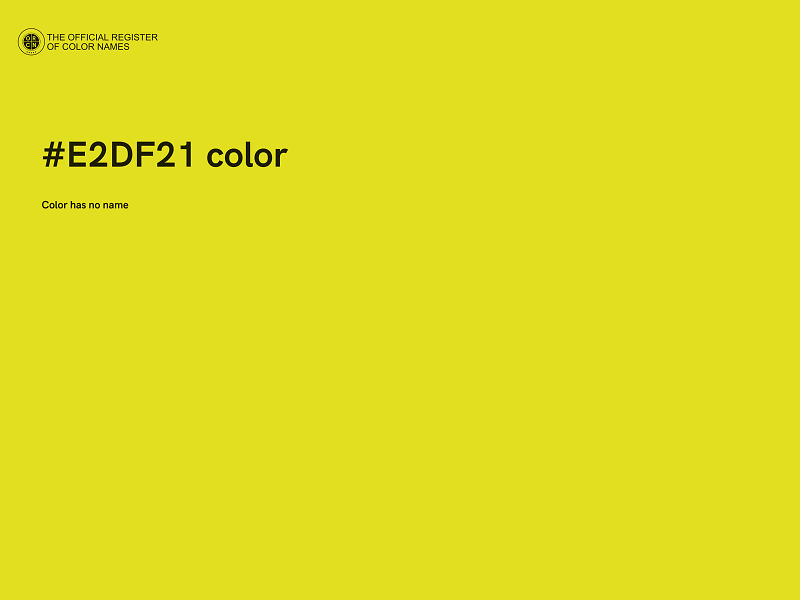 #E2DF21 color image