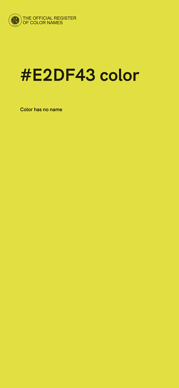 #E2DF43 color image
