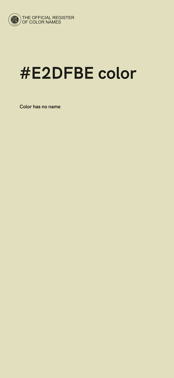 #E2DFBE color image