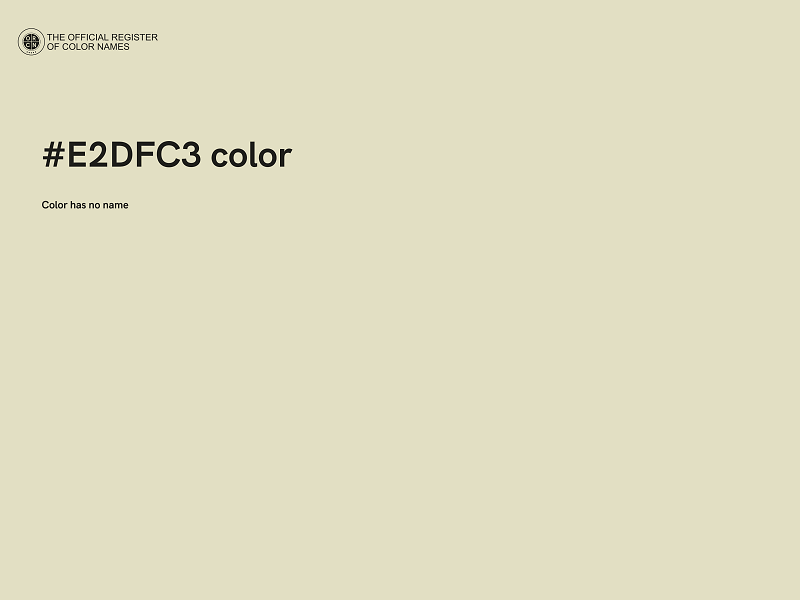 #E2DFC3 color image